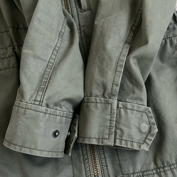 Madewell Green Military Utility Fleet Olive Green Jacket in Women’s Size Small - Picture 6 of 8